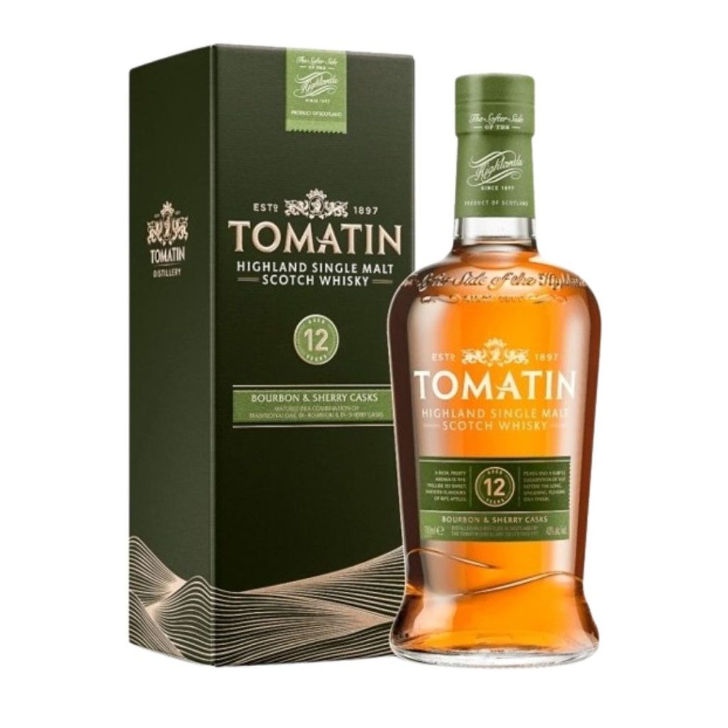 Whisky TOMATIN 12 AÑOS 70cl
