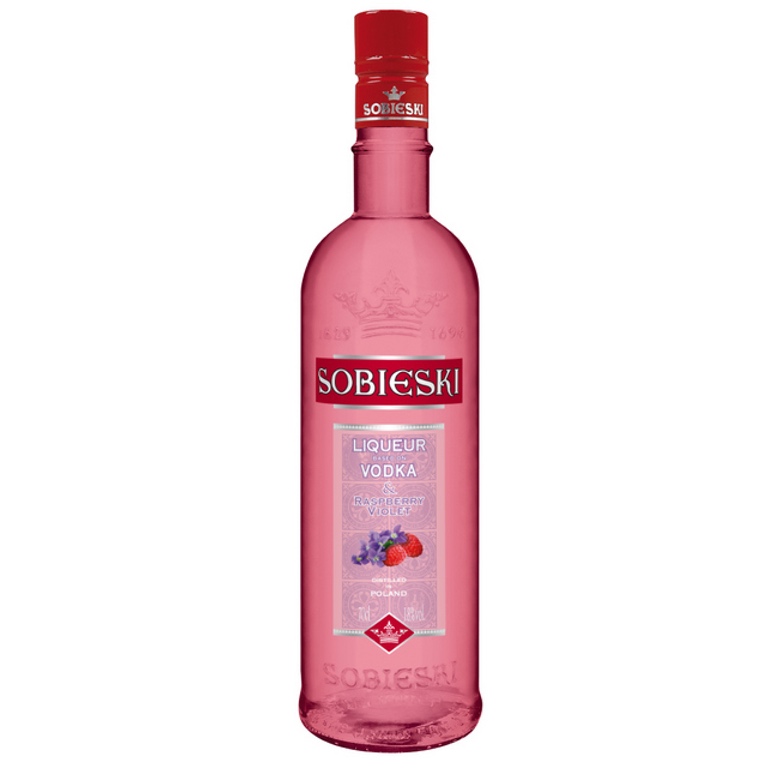 [008147] Licor de Vodka SOBIESKI FRAMB-VIOLETA 70cl